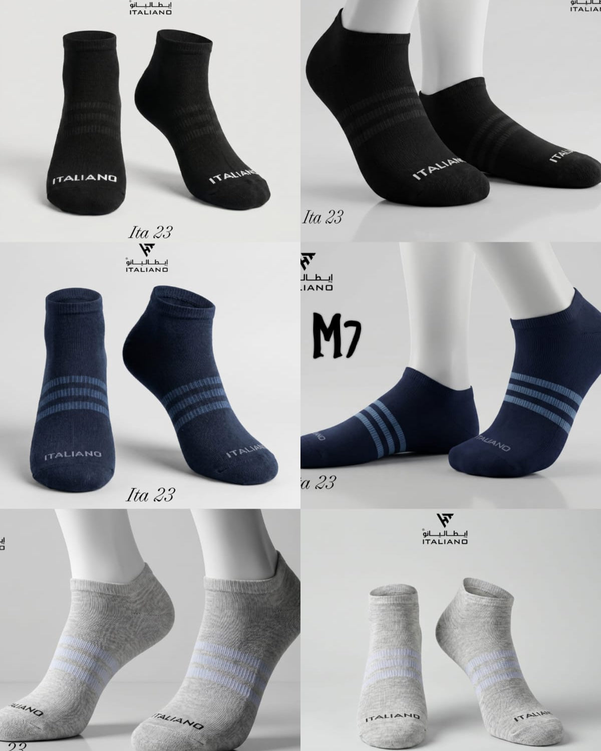 Italiano Socks 3 Pieces Backege  ITA 23 Mix Colors