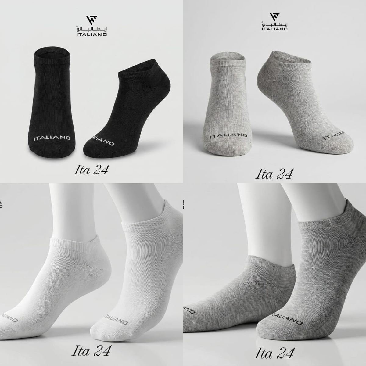 Italiano Socks 3 Pieces Backege  ITA 24 Mix Colors