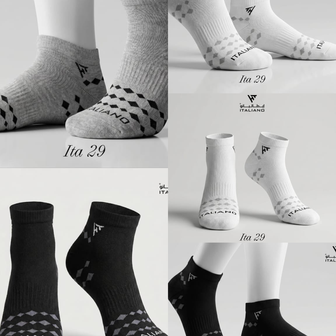Italiano Socks 3 Pieces Backege  ITA 29 Mix Colors