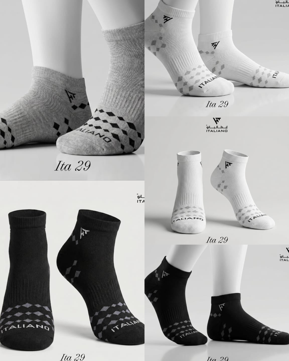 Italiano Socks 3 Pieces Backege  ITA 29 Mix Colors