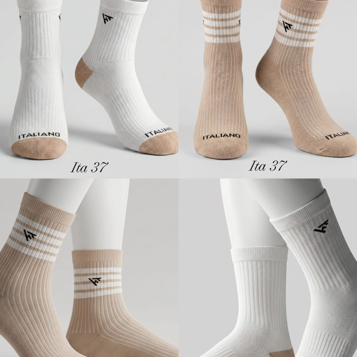 Italiano Socks 3 Pieces Backege  ITA 37 Mix Colors