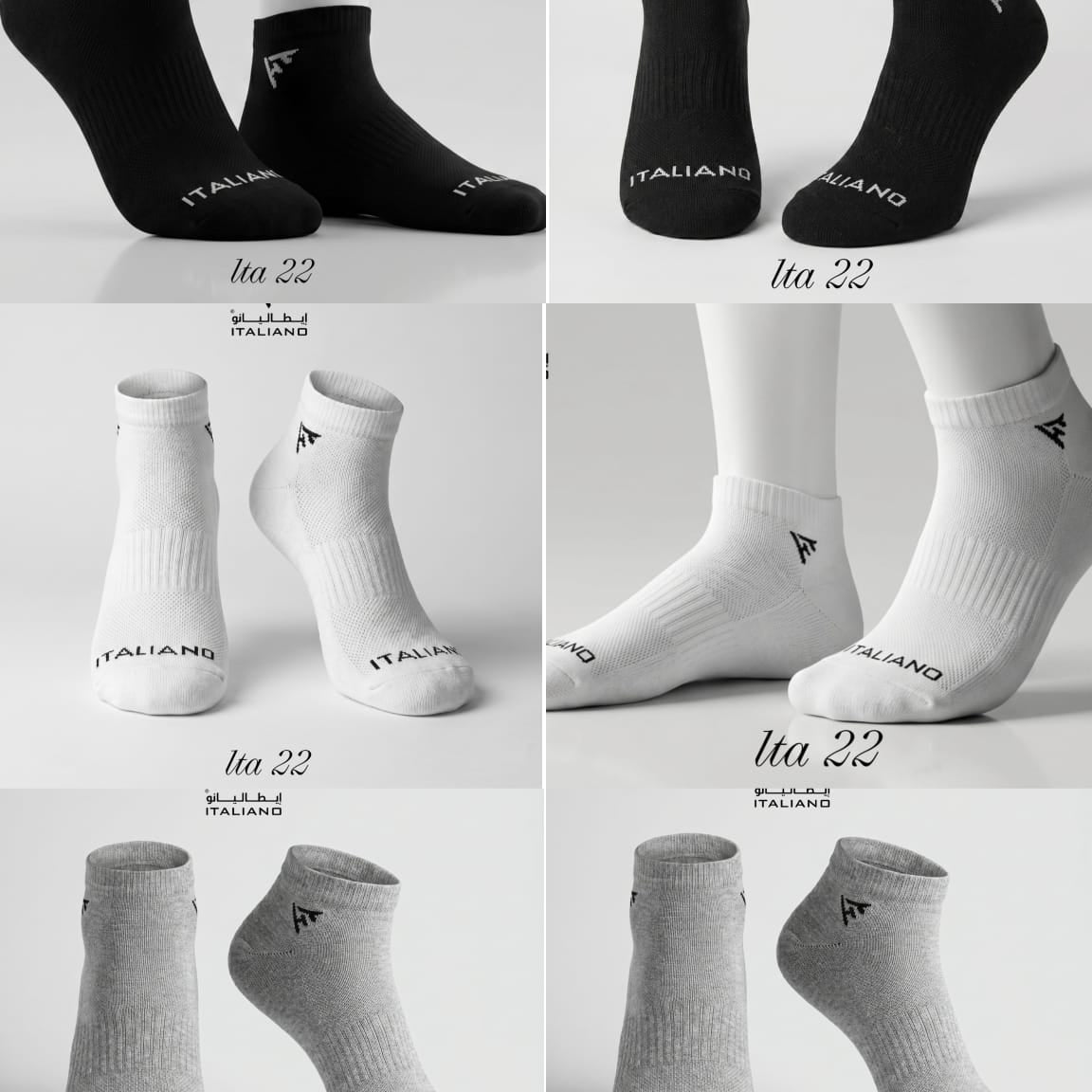 Italiano Socks 3 Pieces Backege  ITA 22 Mix Colors